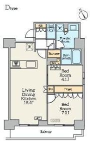 クレストコート門前仲町の間取り画像
