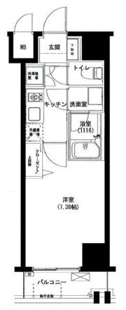 ハーモニーレジデンス錦糸町＃002の間取り画像
