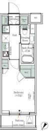 ONE ROOF RESIDENCE KIBA WESTの間取り画像