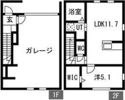 エクシア七里の間取り画像