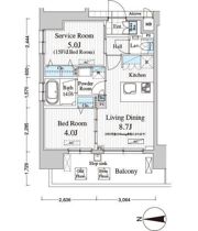 Totsu Residence Kaminarimonの間取り画像