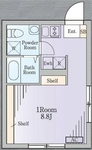 Zeela月島の間取り画像