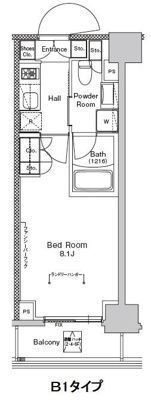 プラウドフラット門前仲町Ⅴの間取り画像