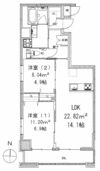 モンテヴェルデ神楽坂弐番館の間取り画像