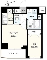 ハーモニーレジデンス東京羽田スカイブリッジの間取り画像