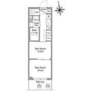 コンフォリア・リヴ北新宿の間取り画像