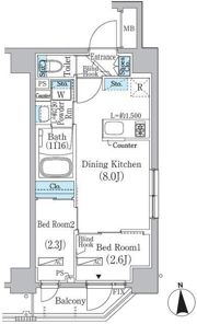 中井レジデンスの間取り画像