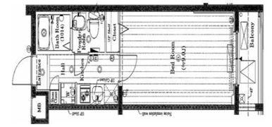 プレール・ドゥーク東中野の間取り画像