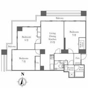 リバーシティ21イーストタワーズの間取り画像