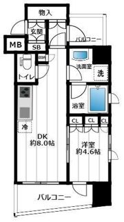 クオリア銀座3丁目の間取り画像