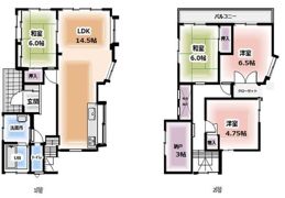 羽生市上新郷戸建の間取り画像