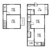 砥堀貸家の間取り画像