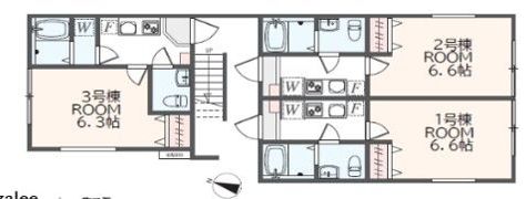 アザーレ・パッシオ大口Aの間取り画像