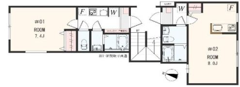 アザーレ・パッシオ大口Bの間取り画像