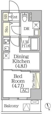 BRICK RESIDENCE 築地明石町の間取り画像