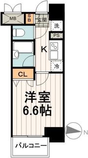 カスタリア住吉の間取り画像