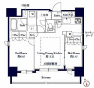 GRAN PASEO八丁堀Ⅱの間取り画像