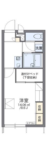 レオパレスFit Oneの間取り画像