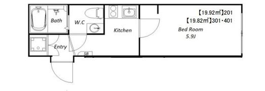 bluepalette池上の間取り画像