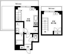 シンシア早稲田南の間取り画像