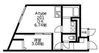 UResidence武蔵小山の間取り画像