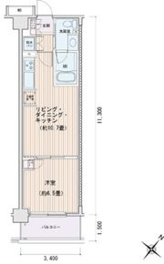 エスティメゾン豊洲レジデンスEの間取り画像