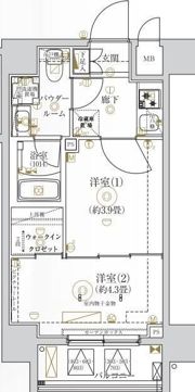 ガリシア亀戸の間取り画像