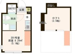 ハーモニーテラス仲宿Ⅴの間取り画像