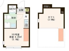 ハーモニーテラス仲宿Ⅴの間取り画像