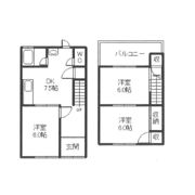 上野田借家 北棟の間取り画像