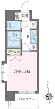 レジデンス門前仲町の間取り画像