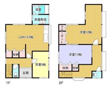加須市中央2－4－7貸家の間取り画像