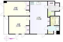 月村マンションNo．30の間取り画像