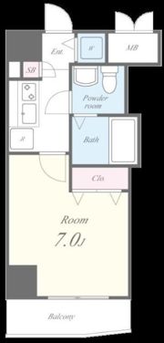 プロムナード岩楯の間取り画像
