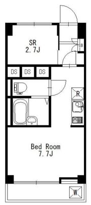 湯島武蔵野マンションの間取り画像