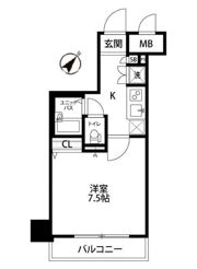 プレール日本橋弐番館の間取り画像
