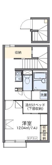 レオパレスフロラシオン Ⅲの間取り画像