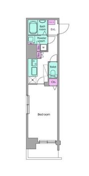 レジディア銀座東の間取り画像