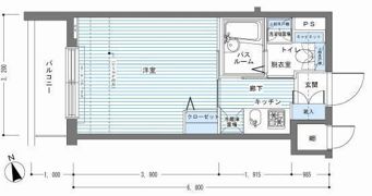 レジディア銀座東の間取り画像