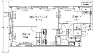 レジディア銀座東の間取り画像