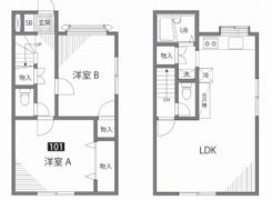 グローヴハウスNORTH棟の間取り画像