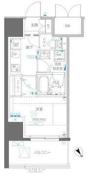アルファレジデンシア南千住の間取り画像
