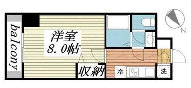 メゾン・ド・ヴィレ日本橋浜町の間取り画像