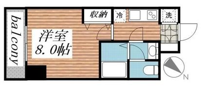 メゾン・ド・ヴィレ日本橋浜町の間取り画像