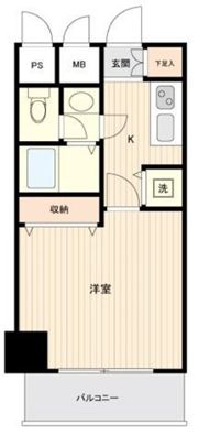 メゾン・ド・ヴィレ日本橋浜町の間取り画像