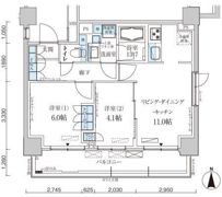 パークアクシス菊川ステーションゲートの間取り画像
