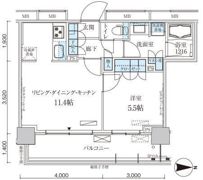 パークアクシス菊川ステーションゲートの間取り画像