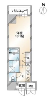 ドミール入谷の間取り画像
