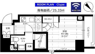 ステージファースト蔵前アジールコートの間取り画像