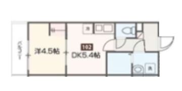 メルディアレジデンス梅屋敷の間取り画像